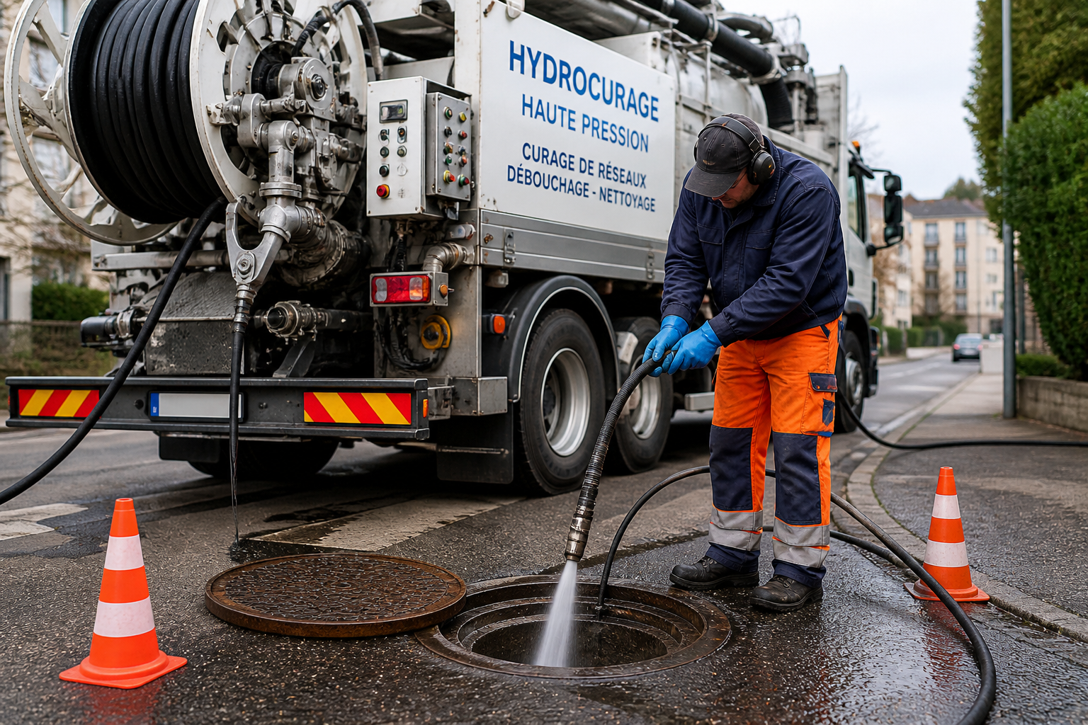 Curage canalisation et hydrocurage haute pression à Strasbourg