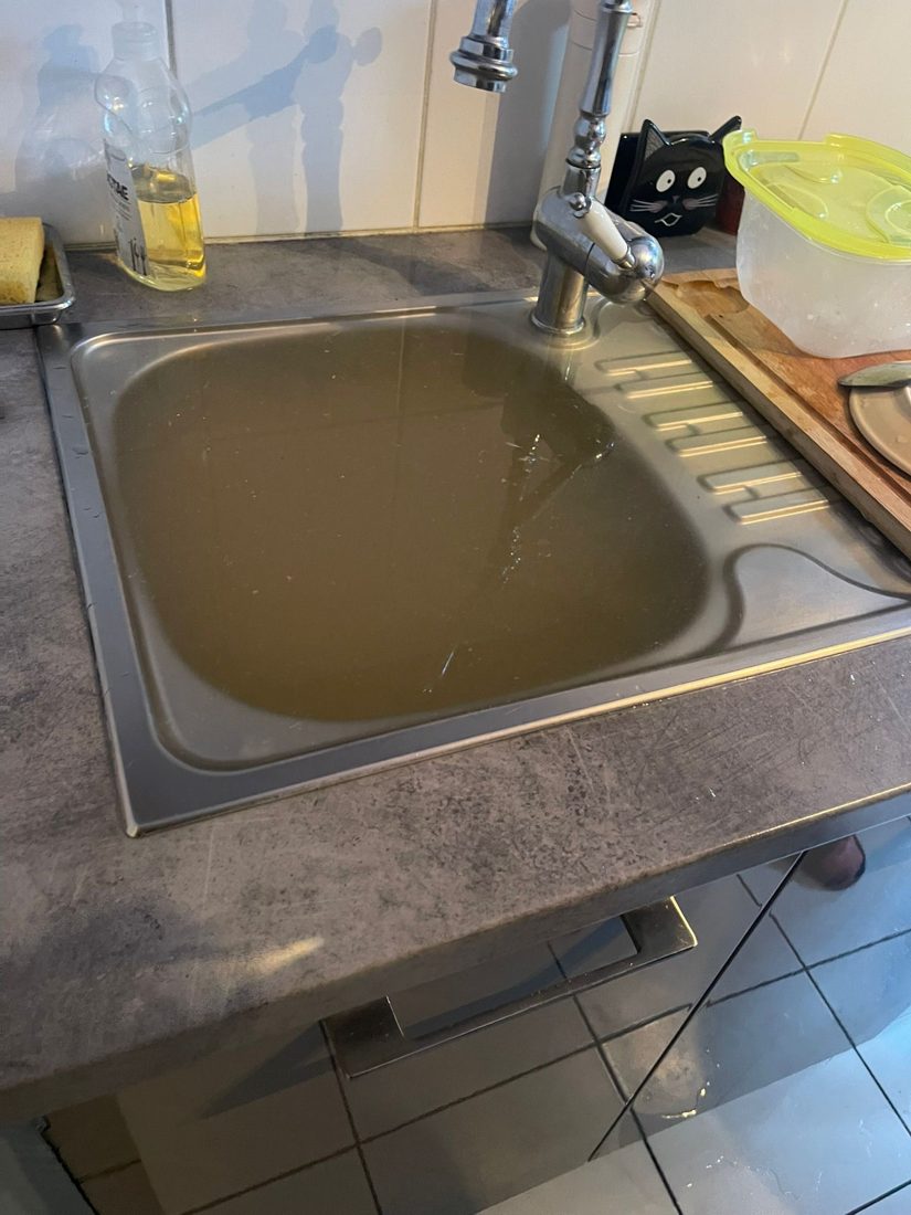 Bouchon calcaire et graisse dans canalisation à Strasbourg