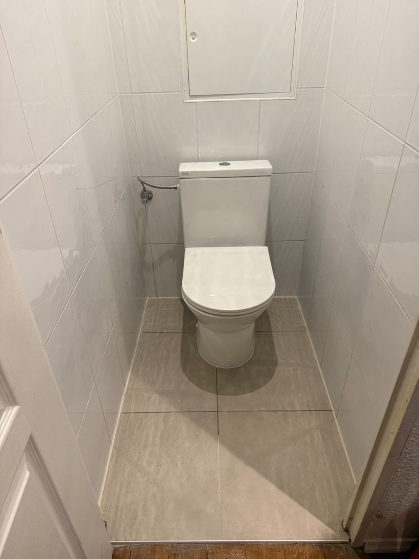 WC après travaux de plomberie à Strasbourg